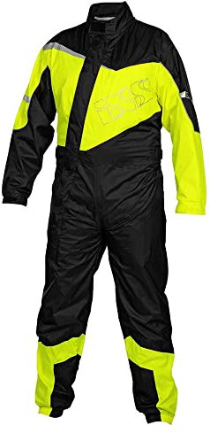 IXS 1.0 1-Teiler Motorrad Regenkombi, schwarz/gelb, XS