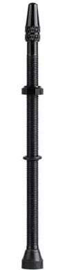 Tubeless Valve for Road Bikes Aluminum Alloy Bicycle Tubeless Tyre Valve Tubeless Valve inflation Gauge 100mm Black