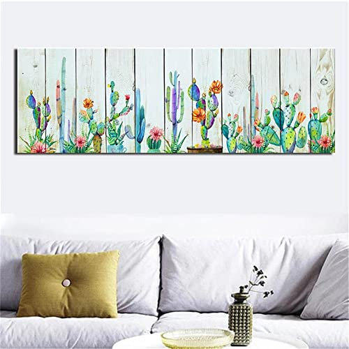 Yimze Diamant Malerei Erwachsene Groß Sukkulenten DIY 5D Diamond Painting Bilder Vollbohrer Diamant Gemälde Malen Nach Zahlen Stickerei Leinwand Wall/Eingang/Büro Dekorationen 20x40cm