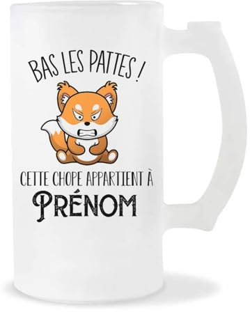 Planetee Chope Personnalisable Pas Touche (Renard)