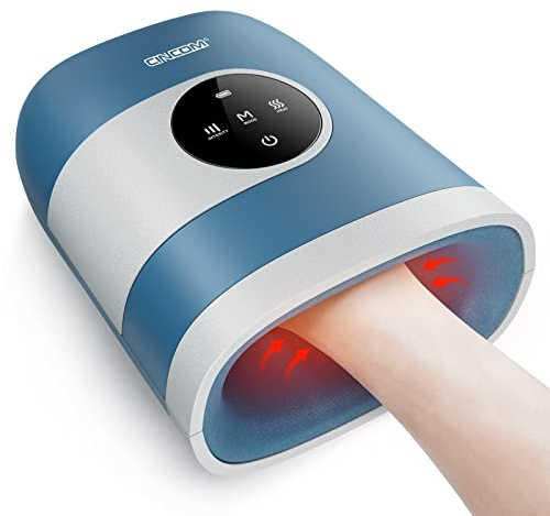 CINCOM Upgraded Hand Massager with Heat & Compression – Cordless & Rechargeable Hand Therapy Equipment for Arthritis and Carpal Tunnel Relief from Wrist to Fingers, Ideal Gift for Mother's Day