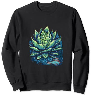 Agave Titanota Royal Agave Kreide Agave Sukkulenten Pflanzen Sweatshirt