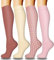 DRESHOW 4 Paia Calze a Compressione per Donna e Uomo Circolazione Miglior Supporto Alla per Atletica,Corsa,Ciclismo,Viaggi