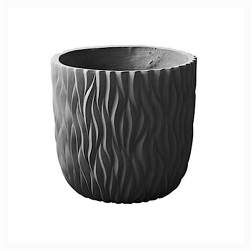 Maceta Interior Macetas for plantas de piso Patrón de árbol Color sólido Redondo Macetas lindas Decoración simple Macetas grandes Hogar Sala de estar Maceta de cultivo verde grande Jardineras Exterior