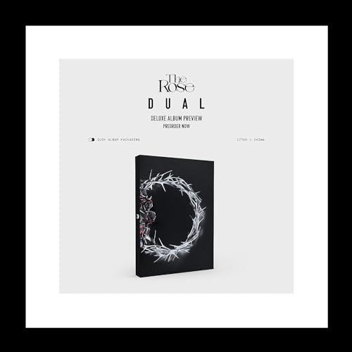 The Rose Dual 2nd Album CD + Photobook + Photocard + Sticker Pack + Trackin Sealed Kim Woosung (Deluxe Box DUSK Version)