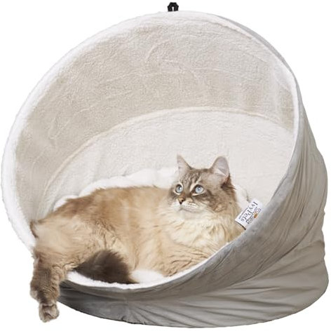 IvyPets Bed, large cats beds, Raised Dog bed, beds for indoor cat, dogs cave bed, cat bed cave, dog igloo bed Ø(55cm)