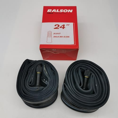 Ralson 2X Schlauch 24 Zoll | AV Ventil 35mm | 20x1.9/2.125 | ETRTO: 40 bis 57-507 | Fahrrad MTB BMX Schläuche