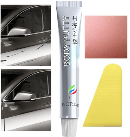 Neamou Mastic de Peinture de Voiture, Mastic de carrosserie,Mastic Anti-Rayures de Remplissage de Peinture de Voiture Anti-poussière 15g | Mastic de réparation de Rayures de Peinture Universel pour