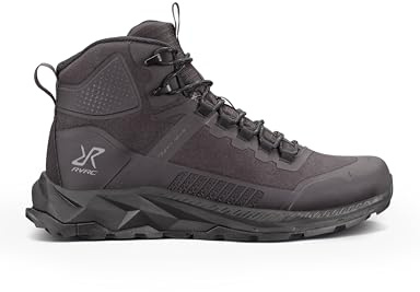RevolutionRace Herr Phantom Trail Mid Waterproof Hiking Boots, Vattentäta Vandringsskor för Alla Utomhusaktiviteter, Blackout, 43