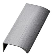Furnipart TCO EDGE STRAIGHT Griff - Schrank Türgriff - Hinterschraubgriff, Versteckter Türgriff, Kantengriff Flach - Schrankgriffe, Küchengriffe - Länge 100mm, Abstand 60mm - Anthrazit