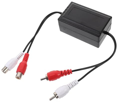 MERRYHAPY Erdungsschleifen Isolator Auto Audio Rauschisolator Erdschleifen Rauschfilter Verstärker Rauschunterdrückung Signalschleifen Isolator Autozubehör Für Heimstereoanlage