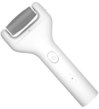 HONMEET Dispositivo Eléctrico para Pedicura Profesional para Eliminar Callos y Durezas en Pies, Recargable 600mah, Resistente al Agua Ipx7, Material Abs Blanco