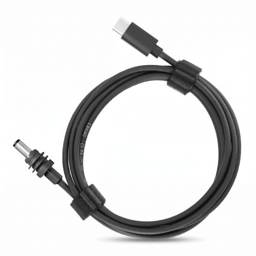 Bewinner Mini USB-C to DC Barrel Jack Charging Cable, 100W, 2M, for 65W+ PD Power Bank, Outdoor Portable Use