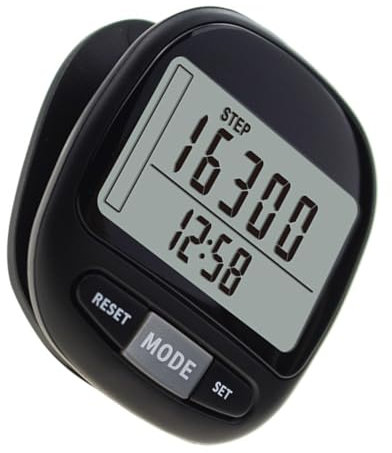 Mipcase Podomètre À Clip pour Marche Compteur De pour Personnes Âgées Podomètre 3D Précis Compteur De Moniteur De Calories Brûlées Portable