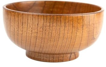 Ensaladera de madera multifuncional Tazón de ramen Esenciales de cocina Recipiente de alimentos multifuncional Fácil de limpiar Adecuado for cenas diarias Fiestas Comedores Uso en comedor familiar Man