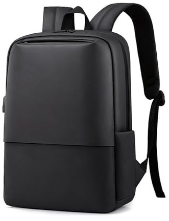 FANDARE Men Business Backpack with USB Charging Port Women Daypacks College School Bag Backpack Bag Men Daypacks College Travel Essentials Rucksack Black