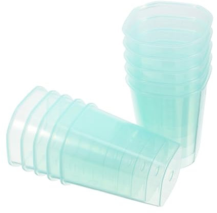 MUCKLILY 10pièces Tasses à Mesurer Transparentes Plastique Ustensiles De Cuisine Pour Mesurer Riz Et Eau Outil De Mesure Polyvalent Pour Cuisine