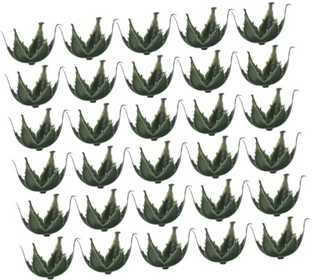 Yardenfun 30 pièces Calices de Fleurs Artificielles Verts Plastique Stable pour DIY Calices de Rose Hexagonaux à Couches Accessoires pour Création et