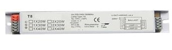 FEFHFKZCZZ Balasto Electrónico T8 De Amplio Voltaje For Lámparas Fluorescentes, 2 Unidades, 220-240 V, X 36 W, 1 20, 40, Y(T8 1x20W)