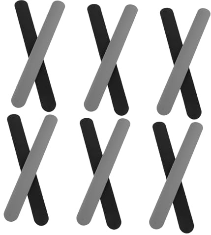 ULTECHNOVO Geschenkpapier Ständer mit 12 Stück Silikon Legierungsstreifen Platzsparendes Design Formstabil zum Fixieren und Ordnen von Geschenkpapier und Postern