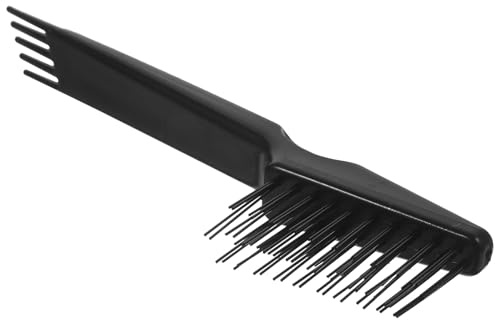 Limpiador de Peines de Plástico Negro Ergonómico para Salón y Hogar | Diseño, Compatible Cepillos y Peines, Formato Cómodo para Casa y Salón, Negro, Plástico