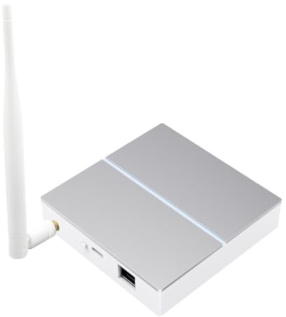 Buhdjfnke Hub de Enlace Inteligente Tuya Zigbee 3.0 con Cable y Antena para Control Remoto Inalámbrico.