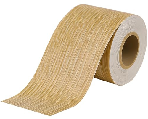 1 Roll Woodgrain Duct Tape Waterproof Self Adhesive Wood Grain Tape for Skirting Boards, 5 cm x 10 m Wood Effect TapesWood Grain Repair Tapes for Scratch Repair Furniture Door Floor Surface