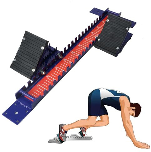 iumLeap Track Field Starting Block, Competition Specific Sprint Training Device with Clear Scale, Adjustable 8 Angle, Professional Running Aid for School, Stadium, Playground, Training Ground