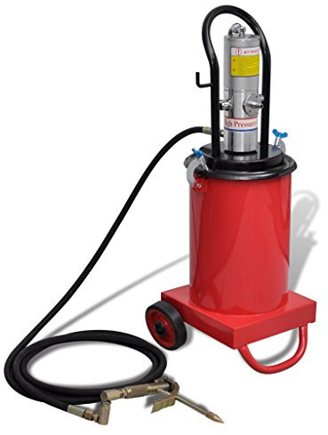 Festnight Profi Fettpresse Druckluft Abschmierpresse 12 Liter Werkzeug Eingangsdruck max. 9 bar