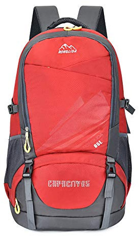 70L Ultra Lightweight Backpack Foldable Hiking Daypack, Morbuy Water Resistant Rucksack Travel Day Bag for Men Women Outdoor Camping Mountaineering Walking Cycling Climbing (70L,red)