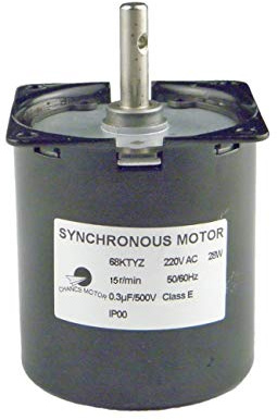 CHANCS 68KTYZ Electric Motor Barbecue High Torque 220V AC 15r/min Torque 22Kgf.cm Metal Geared for Rotisserie Turntable