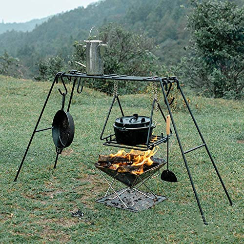 Table de cuisson de camping en plein air, Porte-pique-nique Picnic Barbecue Barbecue Pique-nique Suspendante Bâilloire de camping Camping Camping Cuisine, Camping Barbecue Campfire, Pique-nique