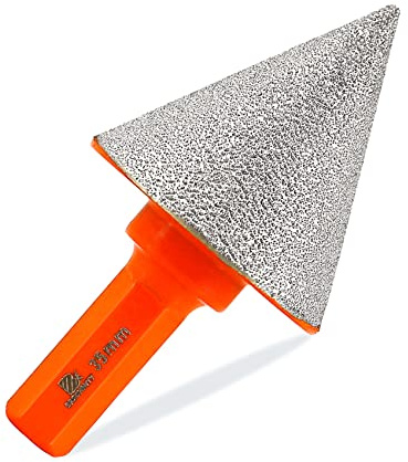 Foret conique diamant pour carrelage 35mm–BRSCHNITT mèche de chanfrein diamantée foret biseauté pour façonner l'élargissement, nettoyer les trous existants de granit, marbre et porcelaine