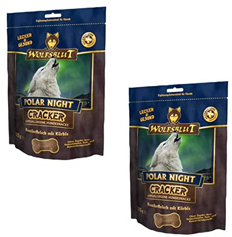 Wolfsblut Cracker Polar Night mit 51% Rentierfleisch für Hunde - Doppelpack - 2 x 225g