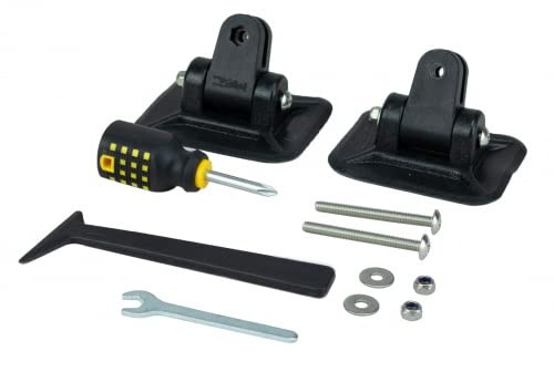 PONTTOR Bimini Zubehör Set für Bimini Top: 2 Halterungen zum Aufkleben für Schlauchboote, 1 Gabelschlüssel, Bootabdeckplanen, Bootverdeck, Bootsabdeckung, Sonnenverdeck