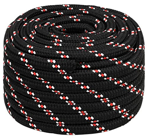 Bussandri Exclusive - Bootsseil Schwarz 20 mm 50 m Polypropylen