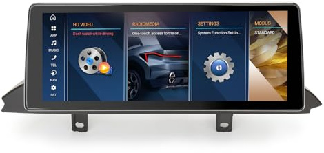 Qualcomm 8 Core 4GB+64GB Android 14 DAB+ Car Stereo for BMW 3er F30 F31 F34 4er F32 F33 F36 F80 F82 2013-2017 GPS Radio Carplay Android AUTO WiFi 4G USB Bluetooth CANbus idrive 10.25 IPS Touchscreen