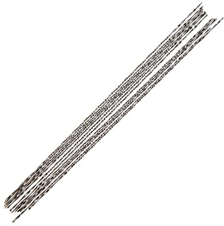12 Pcs Scroll Saw Blades With Spiral Teeth Wire Saw Blades Wire Saw Blades Carving Stretch Saw Blades Woodworking Saw Blades for Wood Metal Plastic Cutting Sawing Carve (8# saw