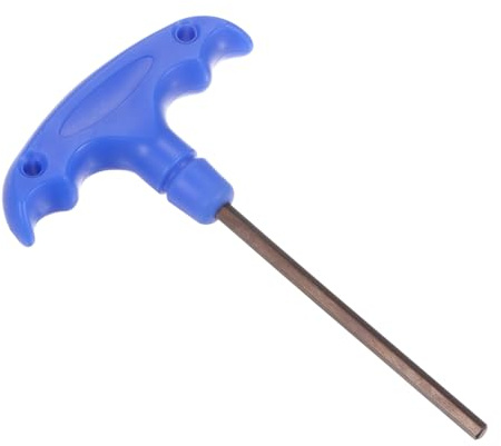 CoCud T-Handle Hex Key, H5 5mm Hex, S2 Steel Metric T-Key Wrench - (Applications: for Basic Home Repair and Mechanical Maintenance), 1-Piece