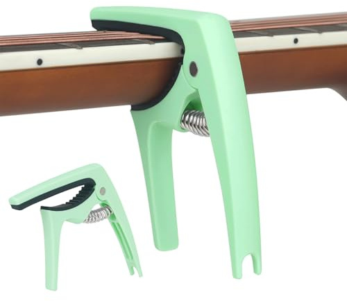 Kapodaster für Akustikgitarre, 6 Saiten, Gitarren-Kapodaster | Akustische Gitarre Capo Tragbare Gitarrenklemme | Kapodaster für Gitarre, Gitarrenclip, kompakte Gitarren-Kapodaster für Gitarre, Banjo,