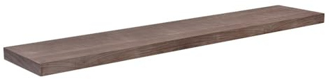 Velano - Wandregal, Regalboden, Schweberegal, Hängeregal mit natürliches Furnier - 1 Stück, 118x23 cm, Walnussfurnier - Regale für Küche, Badezimmer, Wohnzimmer, Schlafzimmer - VIILU