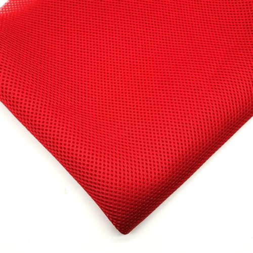 FBANULPEX Tela de Malla para Altavoces，Tela Antipolvo Rejilla de Altavoz, Tela de Malla for Altavoz(Red,50cm 150cm)