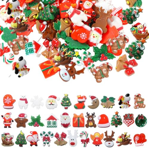 Narunii Miniatyr julfigur, miniatyrtomtehartsfigurer, julharts, miniatyrprydnad, juldekoration, gran, miniatyr juldekoration (88 st julminiatyrprydnad)
