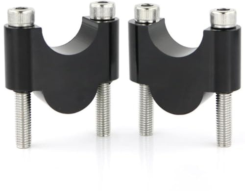 7/8 22 mm Riser de Montage de Montage pour la Barre de Graisse en Aluminium de Moto Compatible avec DR125 DR200 DR250 DR350 DR600 DR650R DR750 DR800(Black Riser 30mm)