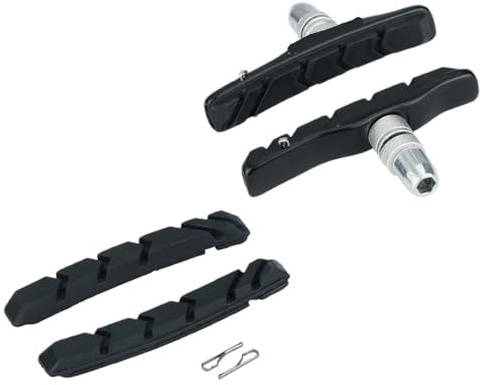 72 mm V-Bremsbeläge aus Aluminium for MTB-Linearzugbremsen | Standardgröße 72 mm, passende Aluminiumschuhe for lineares Zugbremssystem(BK 1pr Inserts 1pr)