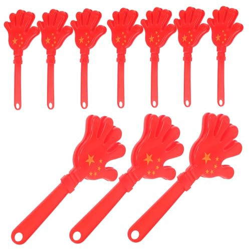 MOTHNUR Battimani Rumorosi in Plastica per Feste e Bomboniere, Set da 10 Pezzi, 28 Cm, Strumenti Sonori Interattivi per Celebrazioni, Eventi Scolastici e Capodanno, Accessori Colorati
