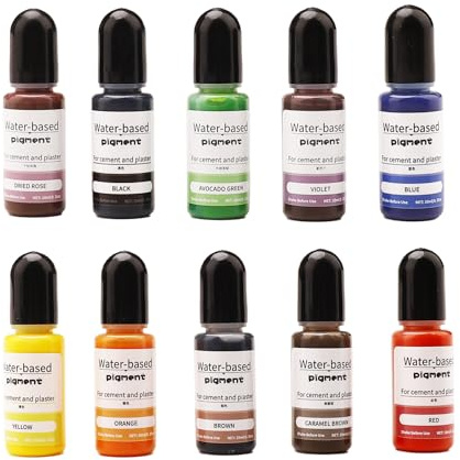 Nurila 10 Colours Colour Pigments for Casting Powder, 10 ml Paint for Casting Powder | Liquid colour pigments for casting powder, DIY production cement coating coloured pigments