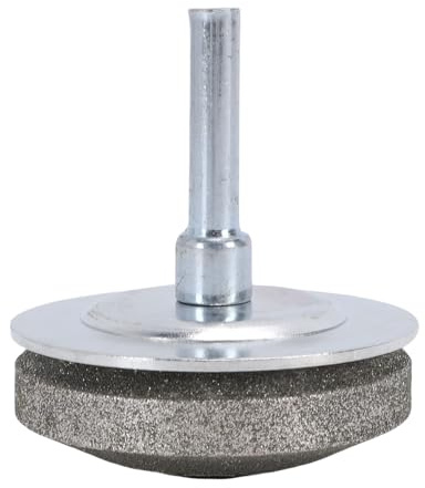 Jenngaoo Diamond Blade Sharpener, 100 Grit Grinding Wheel All Metal Construction Power Drill Attachment for Lawn Mower Grass Trimmer Scissors Sharpening