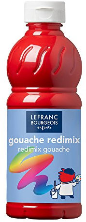 Gouache Redimix Color and Co-, Carmin, Tempera Kinderfarbe - 500ml