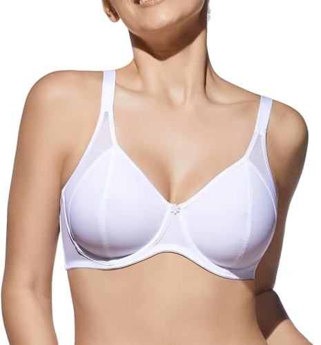 Selene, Sujetador Reductor Mujer con Banda Alta Confort y Aro, Sin Relleno, Inserciones de Tejido Transpirable, Colección Renata
